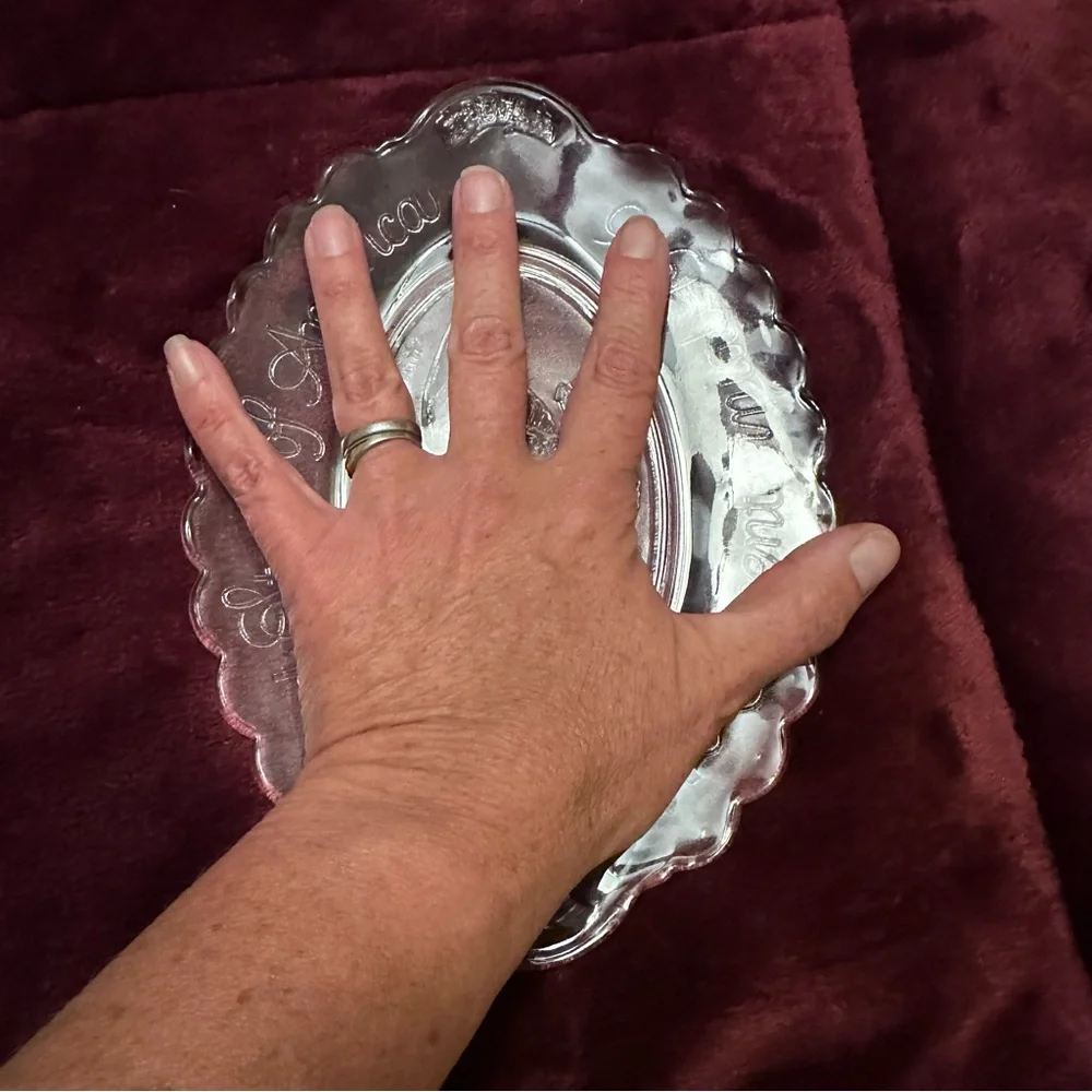Avon Bicentennial Americana Glass Plate Vintage